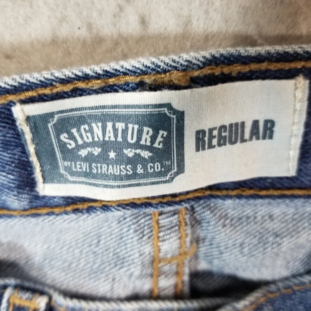 Levi's Signature jeans men's 34x30 regular fit straight blue denim pants